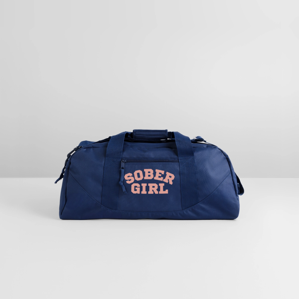 Sober Girl Recycled Duffel Bag - navy