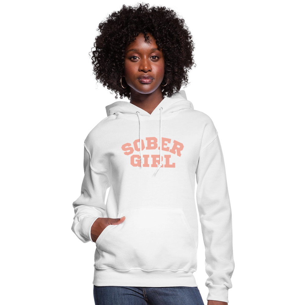 Sober Girl University Hoodie - white