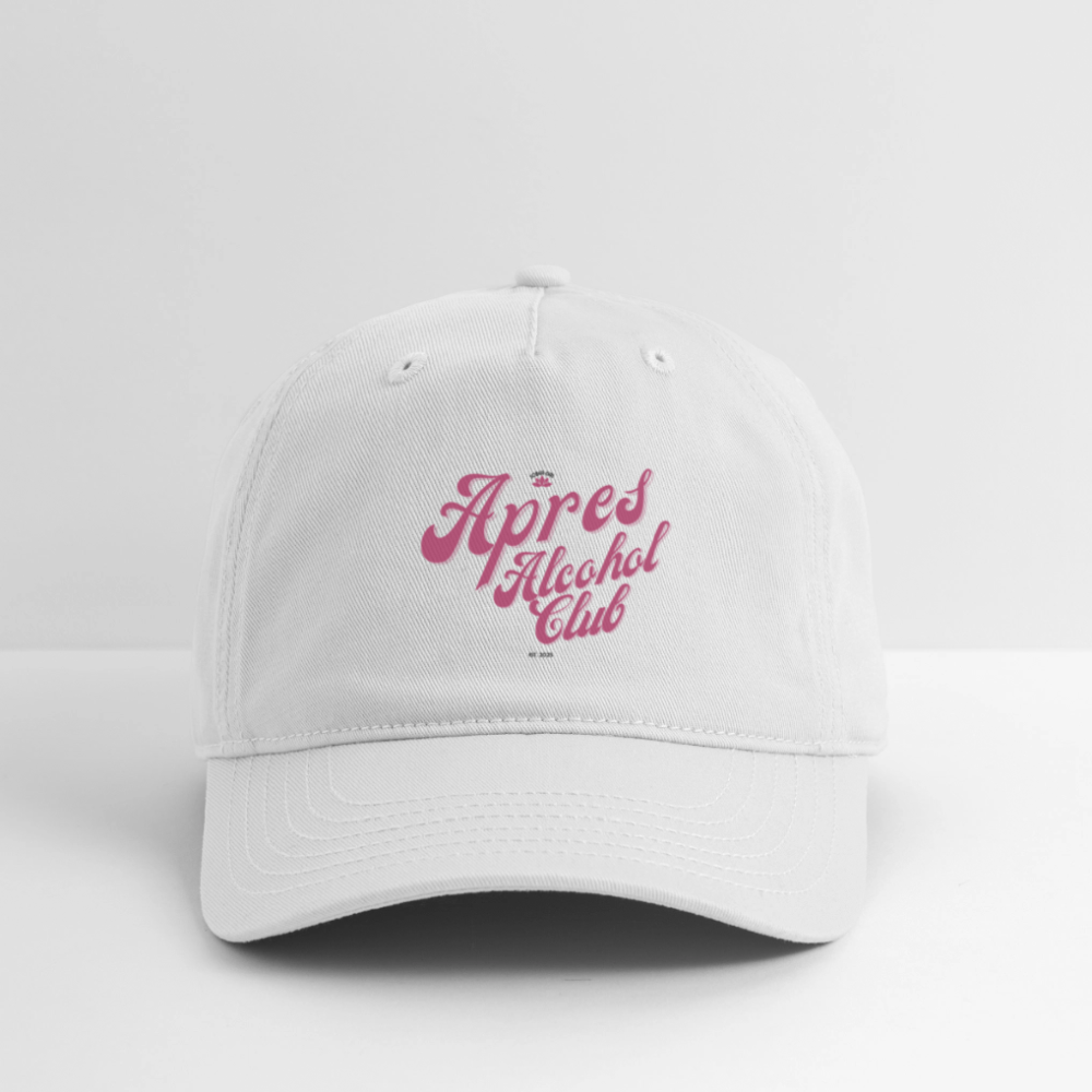 Apres Alcohol Club Baseball Cap - white