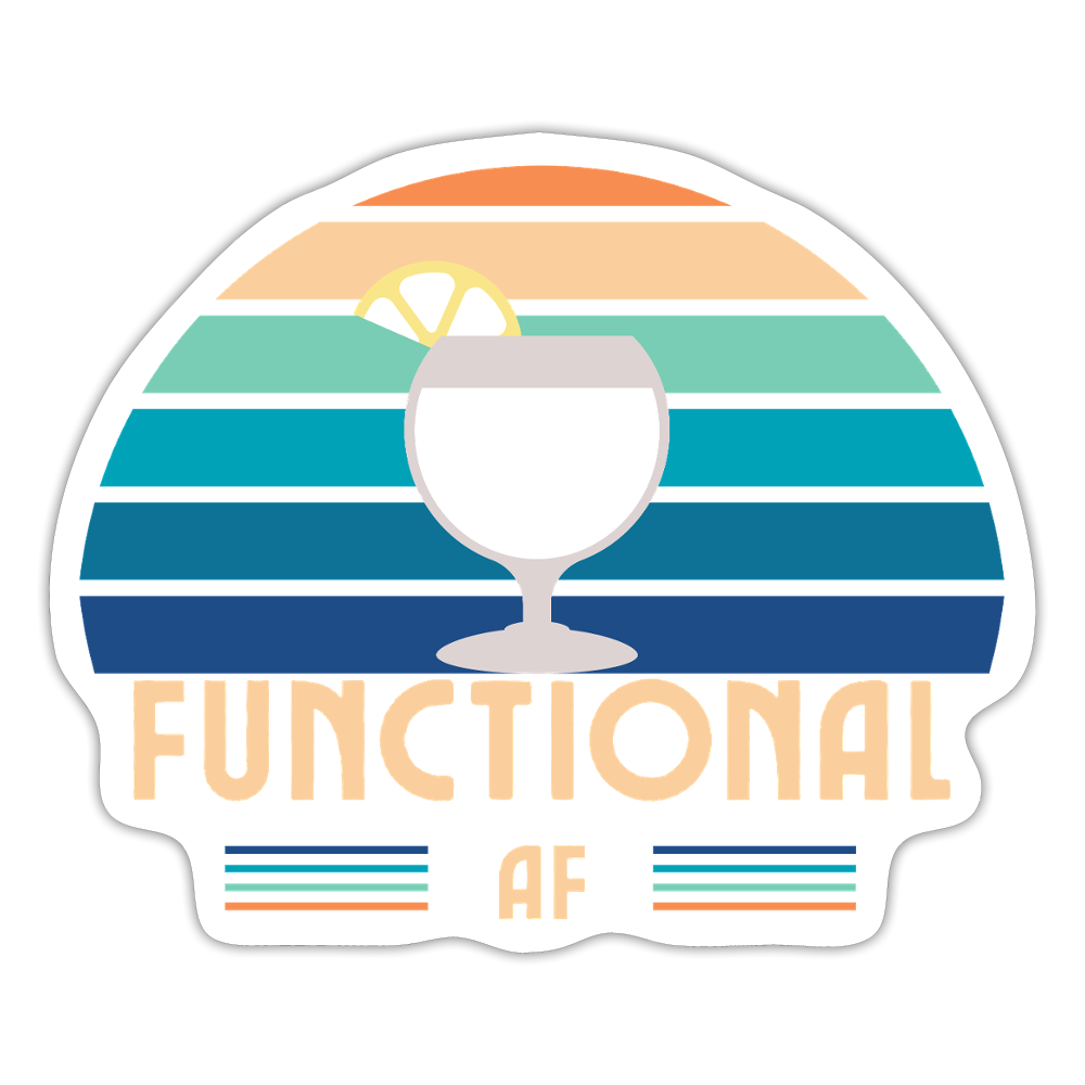 Functional AF Sticker - white matte