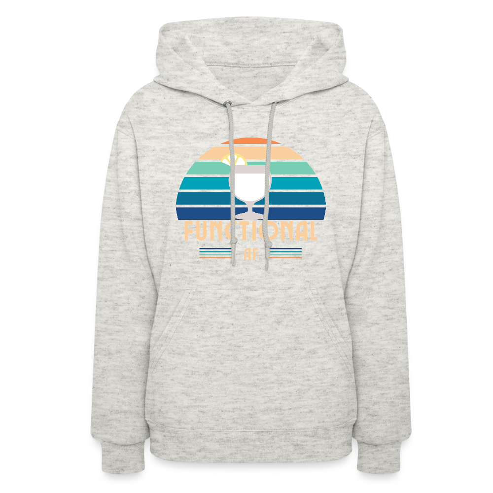 Functional AF Women's Hoodie - heather oatmeal