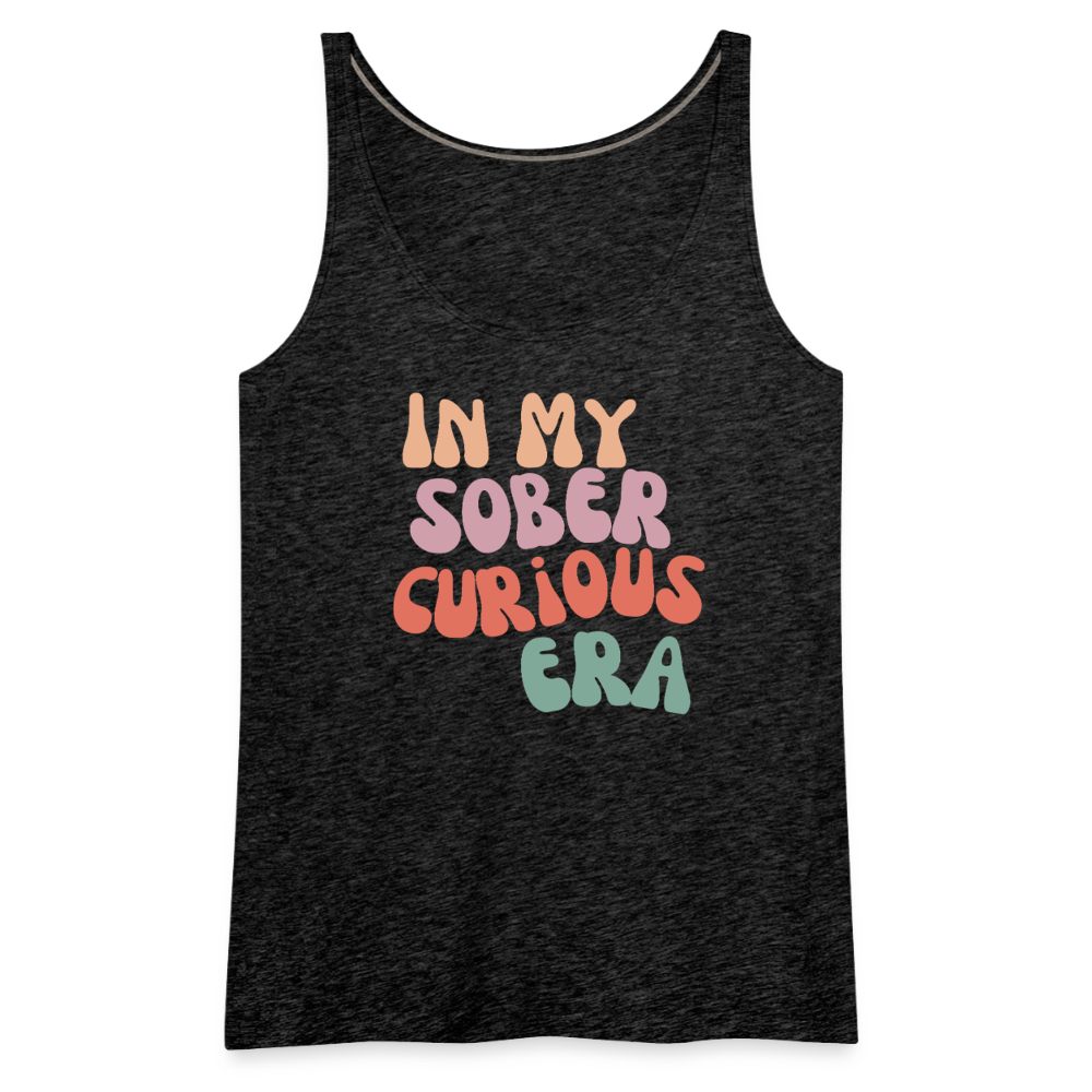 Sober Curious Era Premium Tank Top - charcoal grey