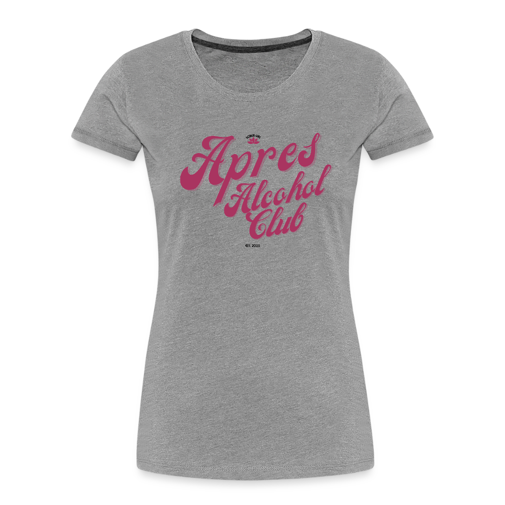 Apres Alcohol Club Women’s Premium Organic T-Shirt - heather gray