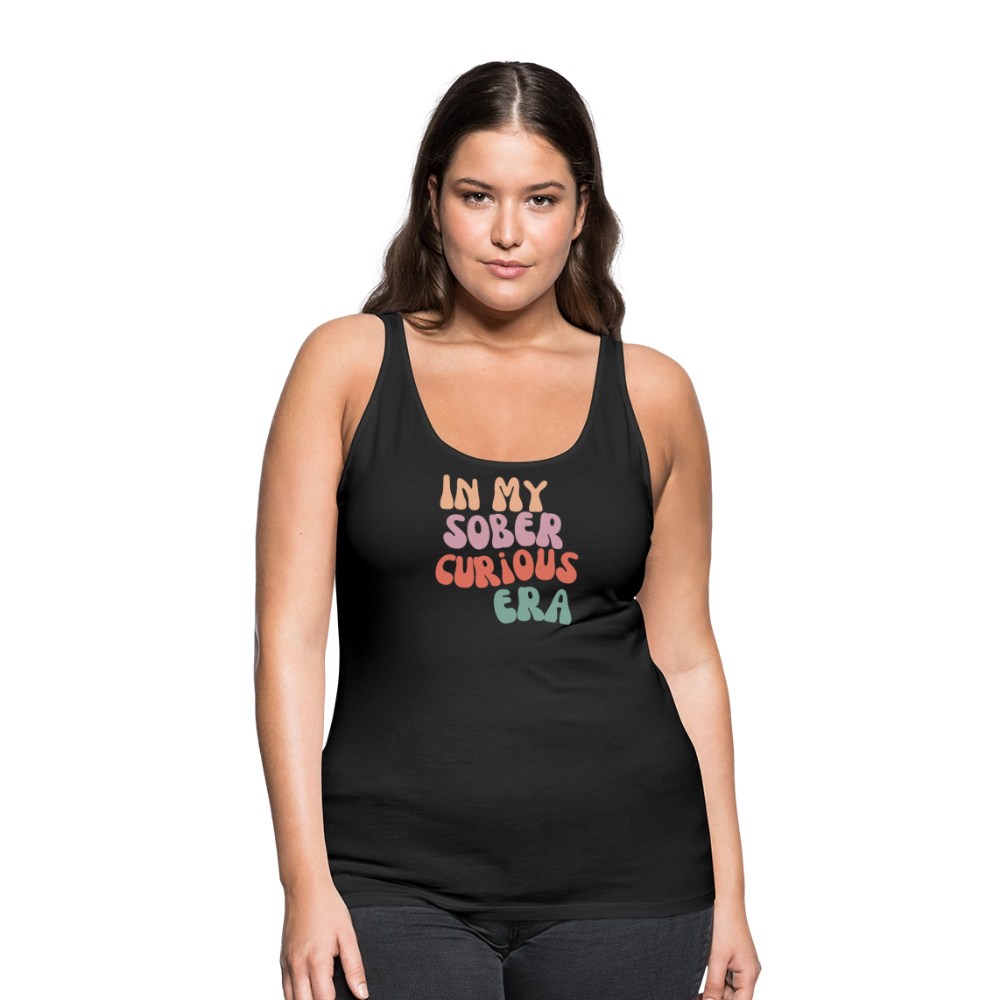 Sober Curious Era Premium Tank Top - black