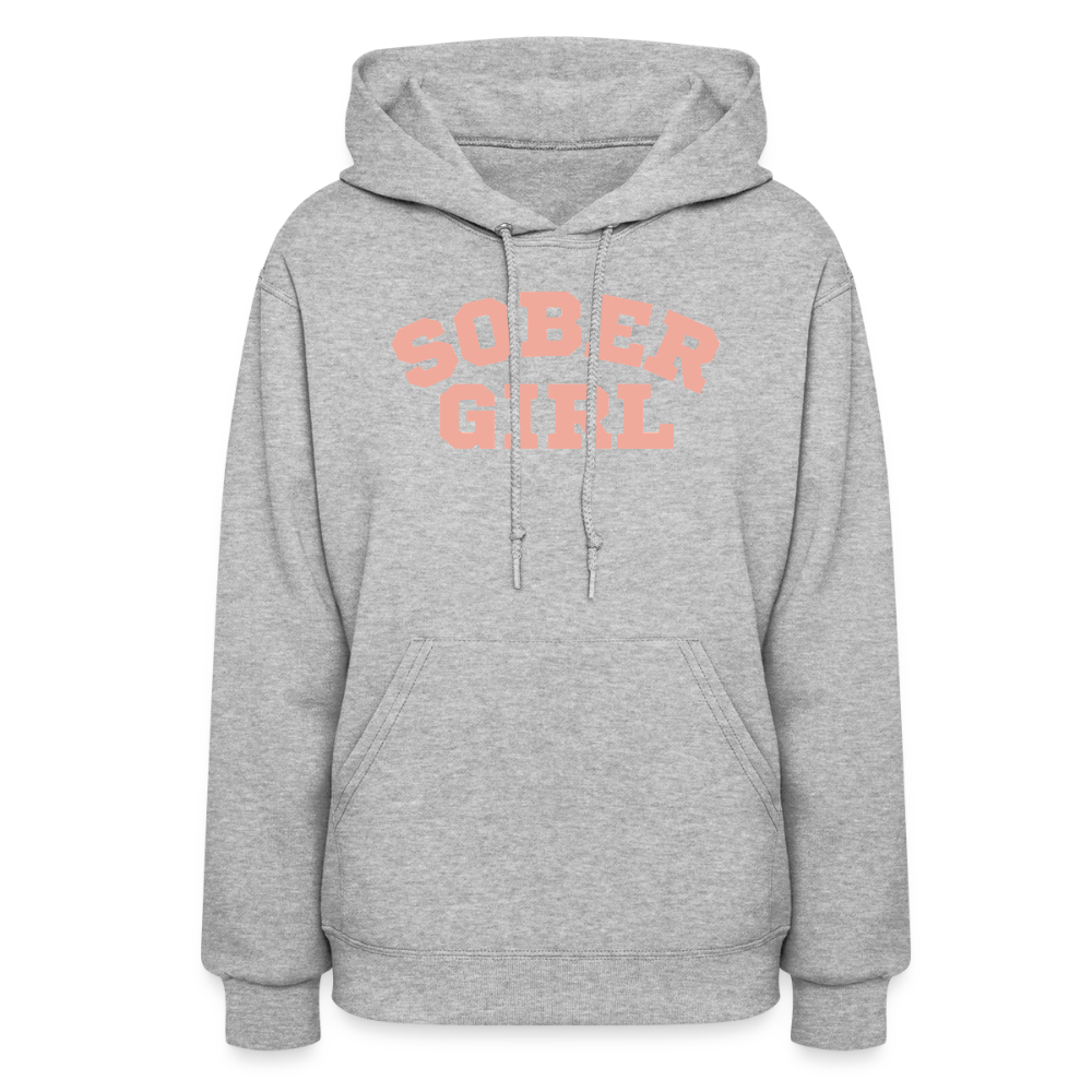 Sober Girl University Hoodie - heather gray