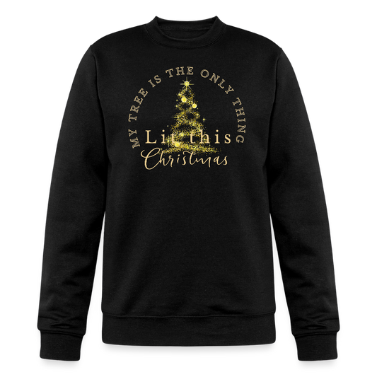 Only the tree Crewneck Sweatshirt - black