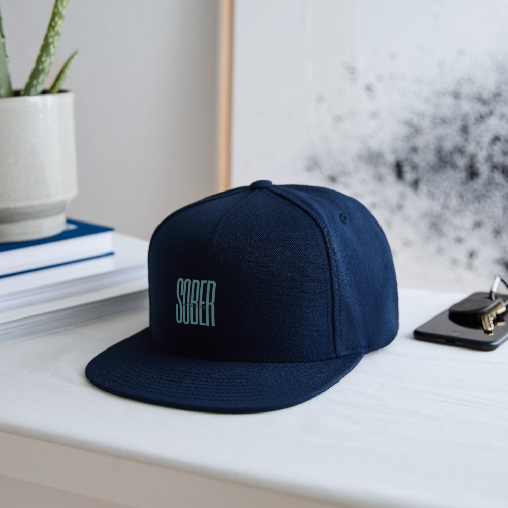 Sober & Beautiful Cap in teal - navy