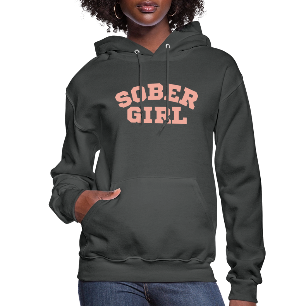 Sober Girl University Hoodie - asphalt