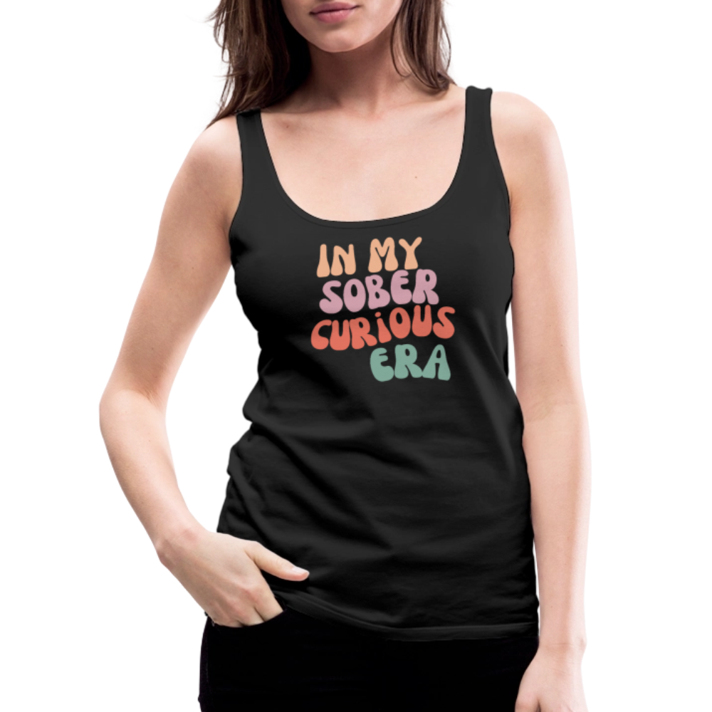 Sober Curious Era Premium Tank Top - black