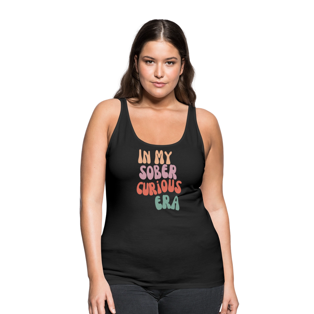 Sober Curious Era Premium Tank Top - black
