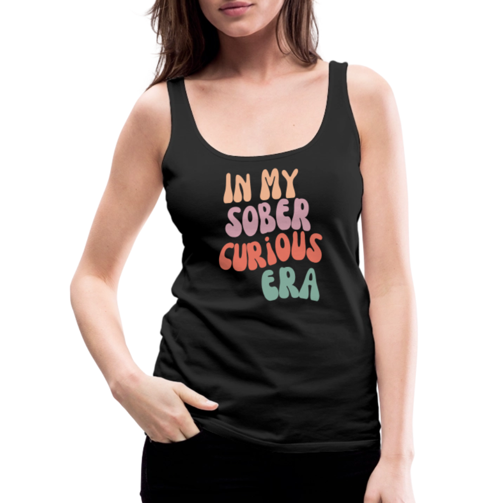 Sober Curious Era Premium Tank Top - black