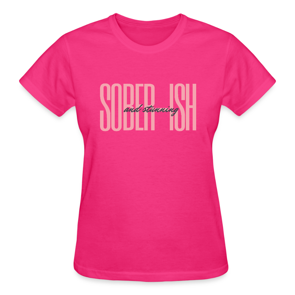 Sober-ish and Stunning Women’s Premium Organic T-Shirt - fuchsia