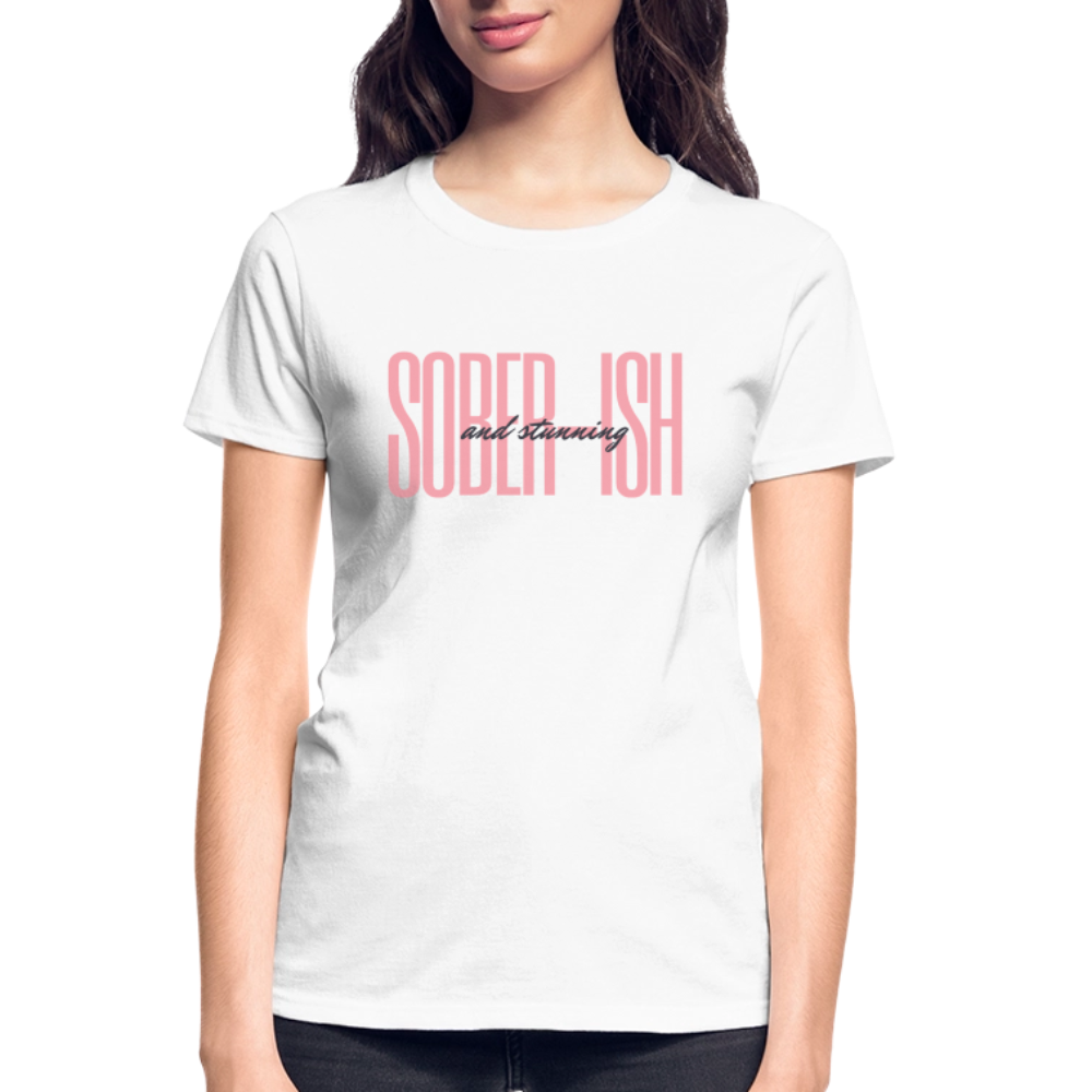 Sober-ish and Stunning Women’s Premium Organic T-Shirt - white