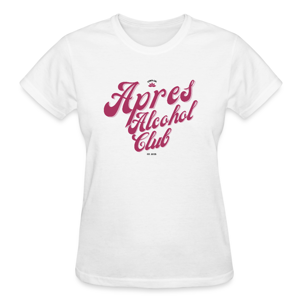 Apres Alcohol Club Women’s Premium Organic T-Shirt - white