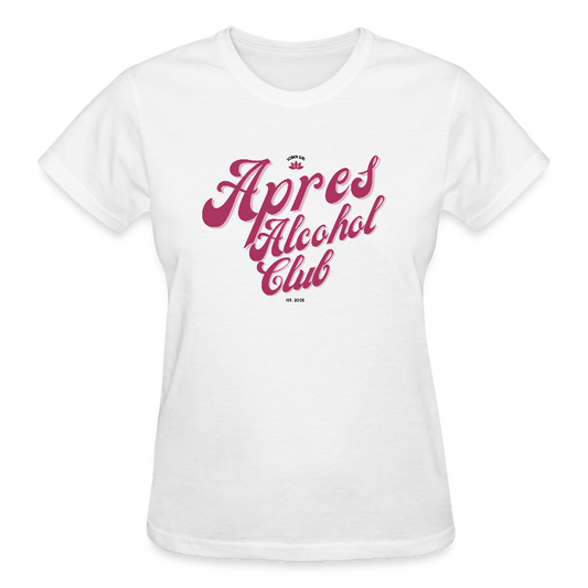 Apres Alcohol Club Women’s Premium Organic T-Shirt - white