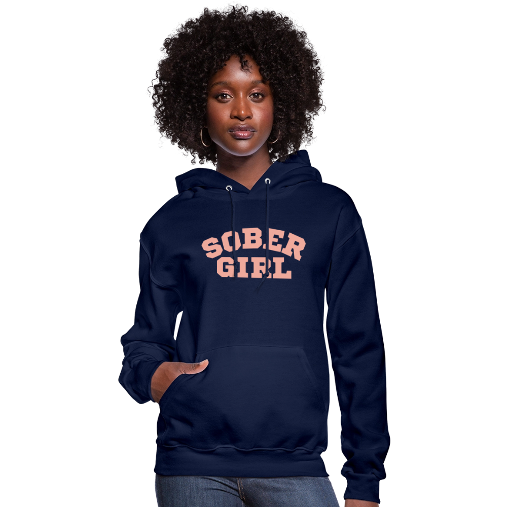Sober Girl University Hoodie - navy