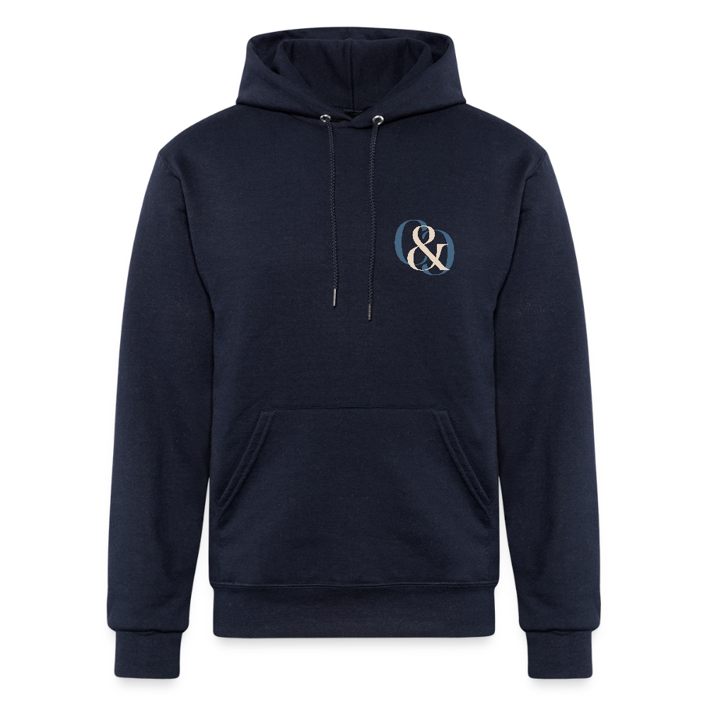 Logo Champion Unisex Powerblend Hoodie - navy