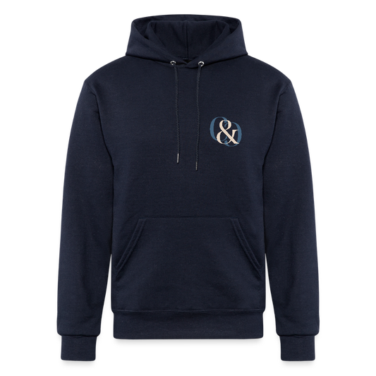 Logo Champion Unisex Powerblend Hoodie - navy