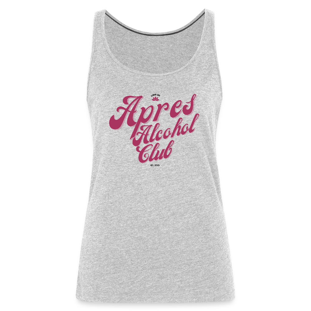 Apres Alcohol Club Premium Tank Top - heather gray