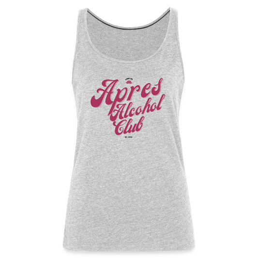 Apres Alcohol Club Premium Tank Top - heather gray