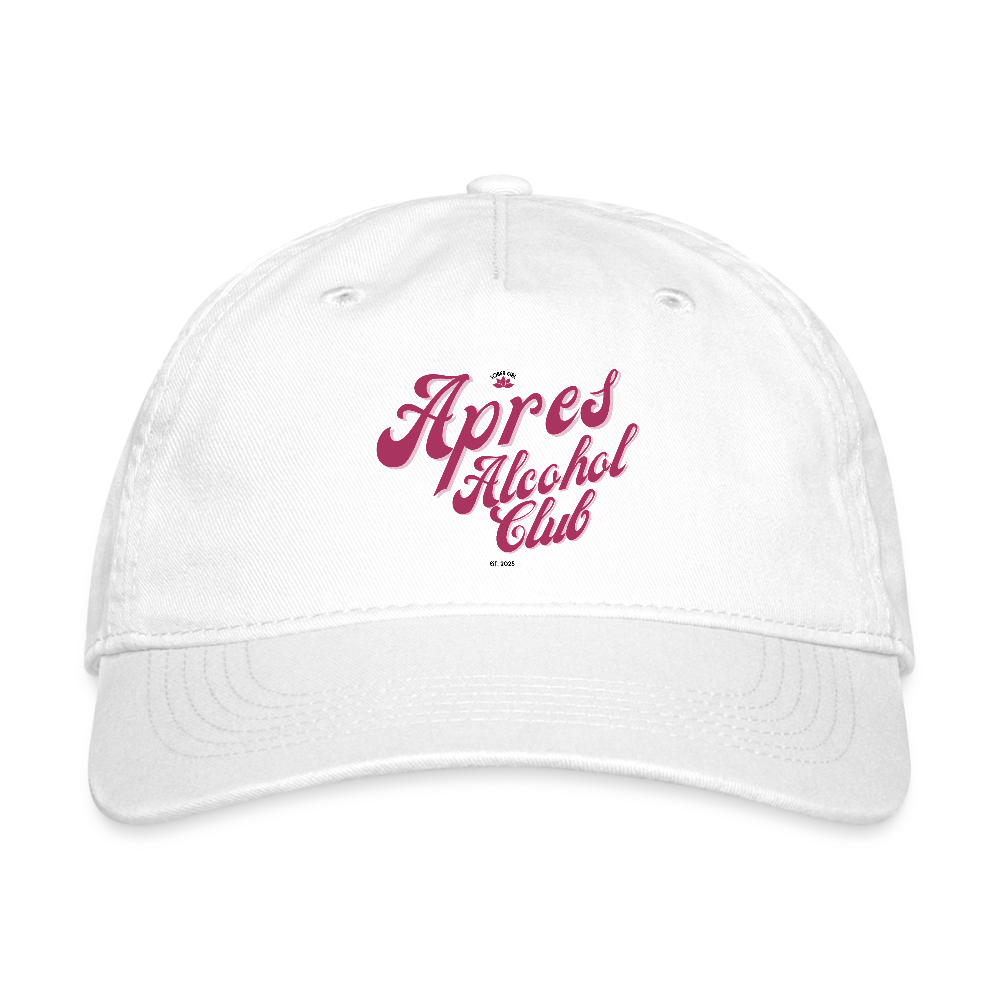 Apres Alcohol Club Baseball Cap - white