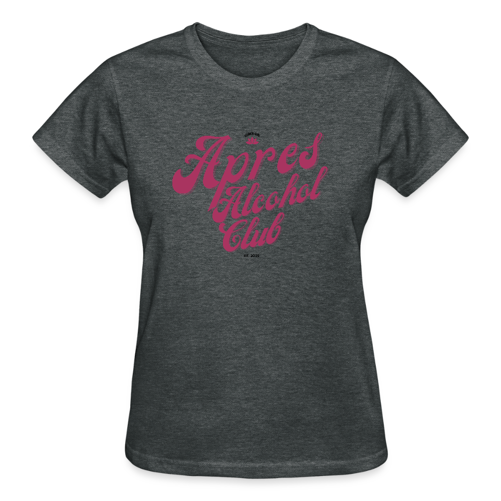 Apres Alcohol Club Women’s Premium Organic T-Shirt - deep heather