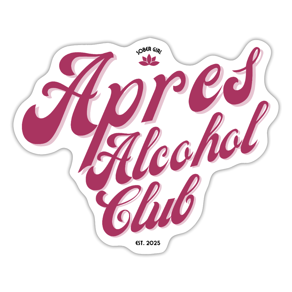 Apres Alcohol Sticker - white matte