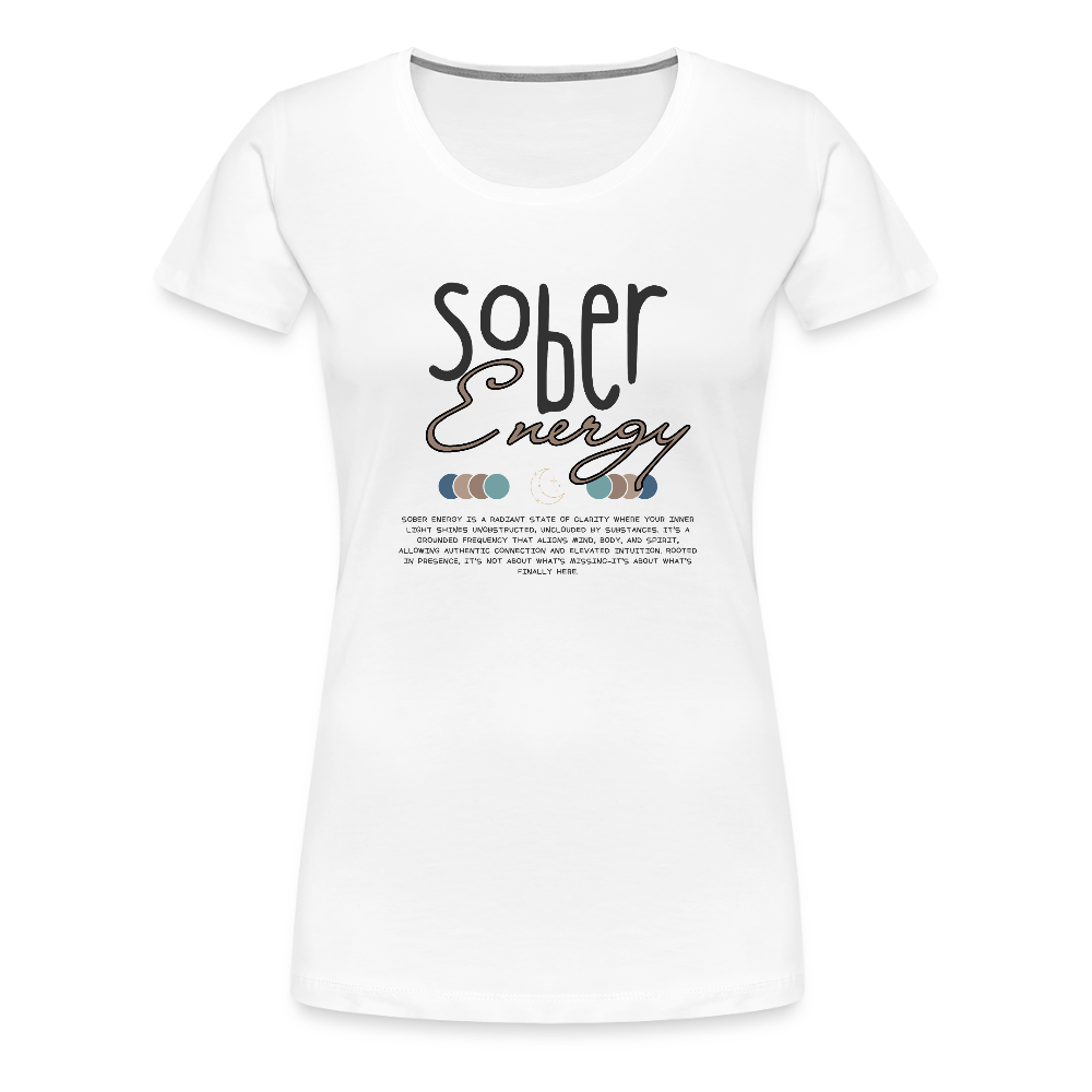 Sober Energy women's t-shirt - white