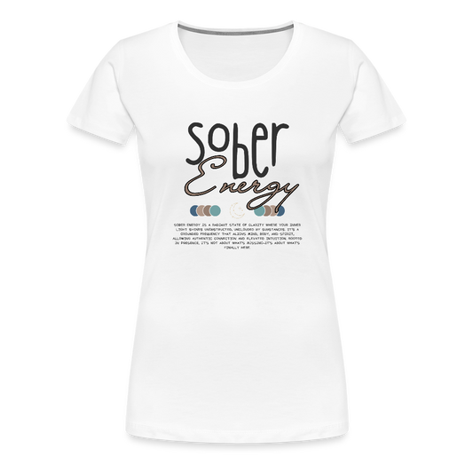 Sober Energy women's t-shirt - white