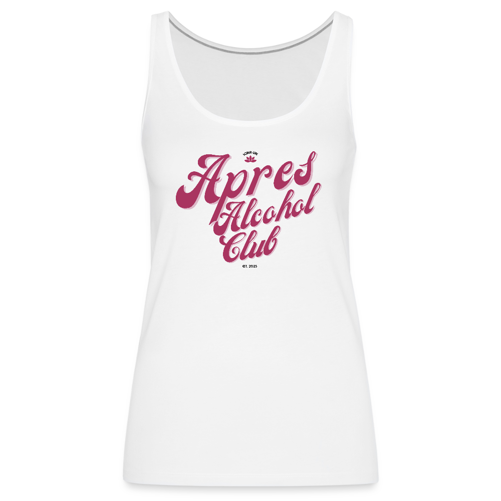 Apres Alcohol Club Premium Tank Top - white