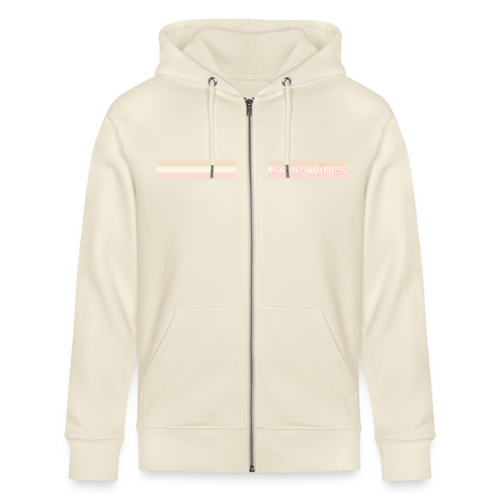 Sober Vibes Zip-Up Winter Stripe - natural raw