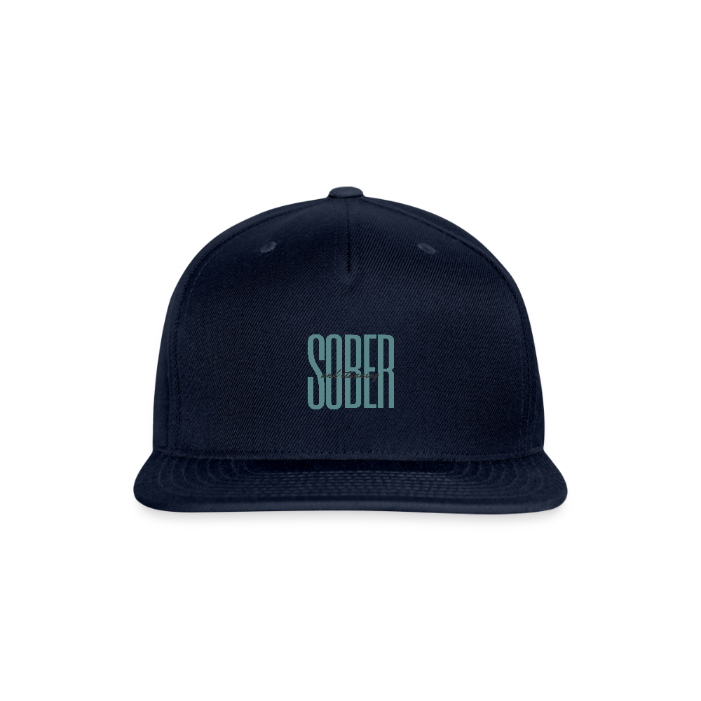 Sober & Beautiful Cap in teal - navy