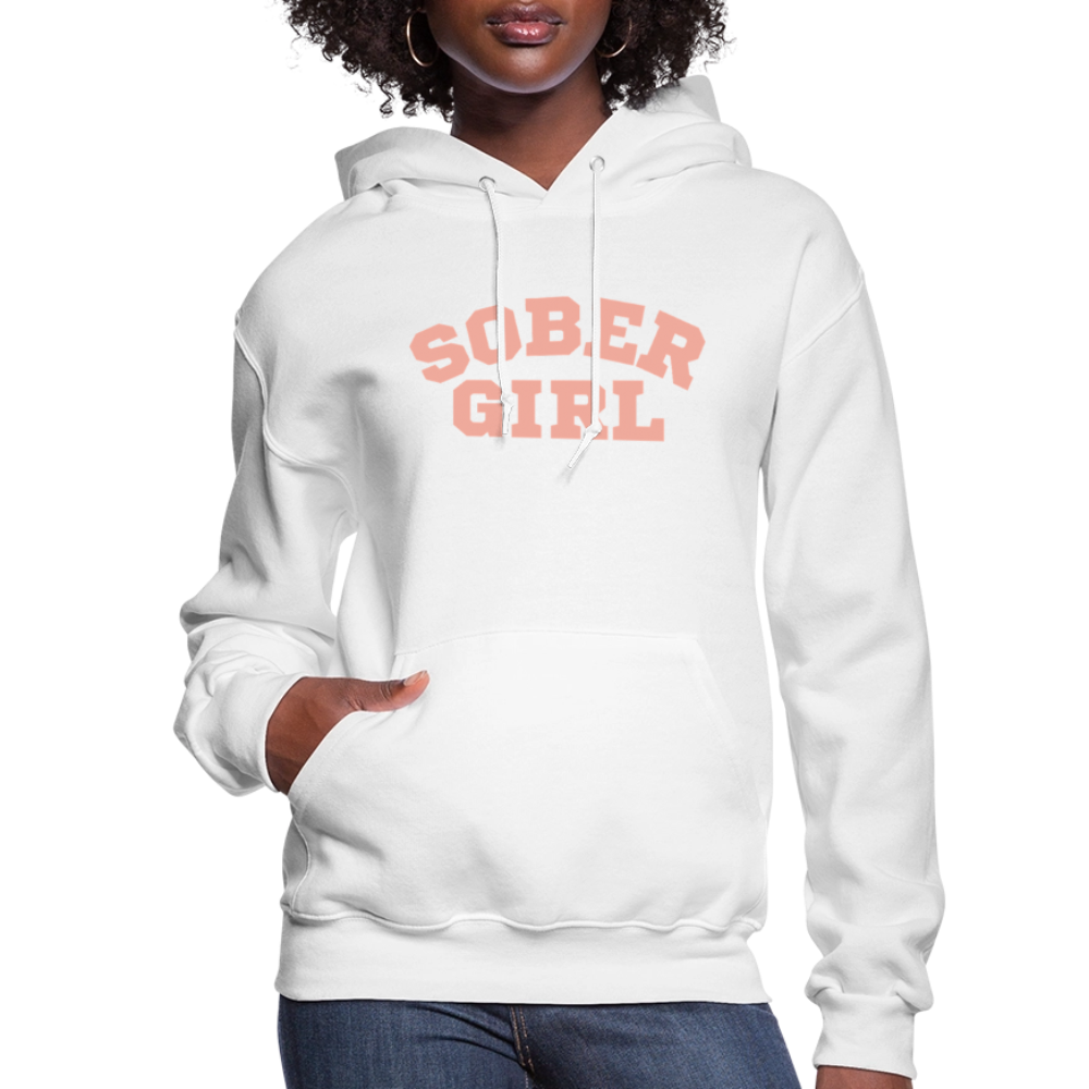 Sober Girl University Hoodie - white
