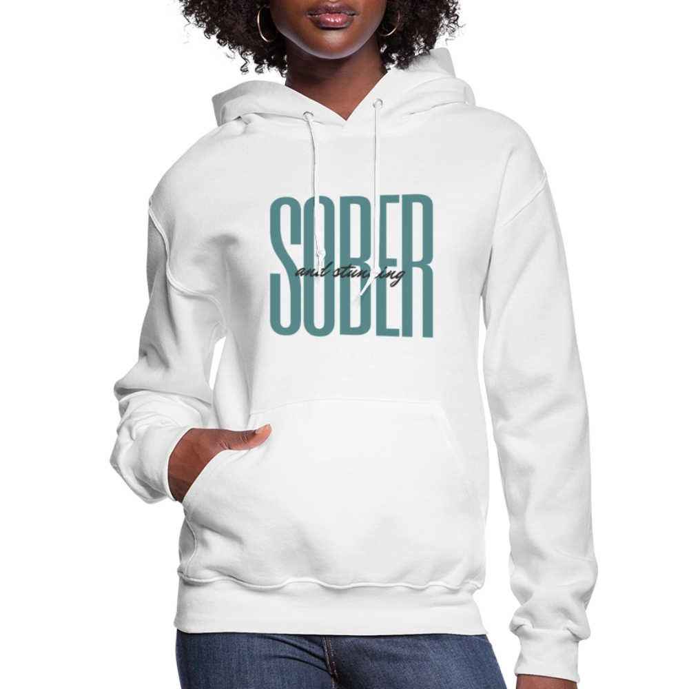 Sober & Stunning Hoodie - white