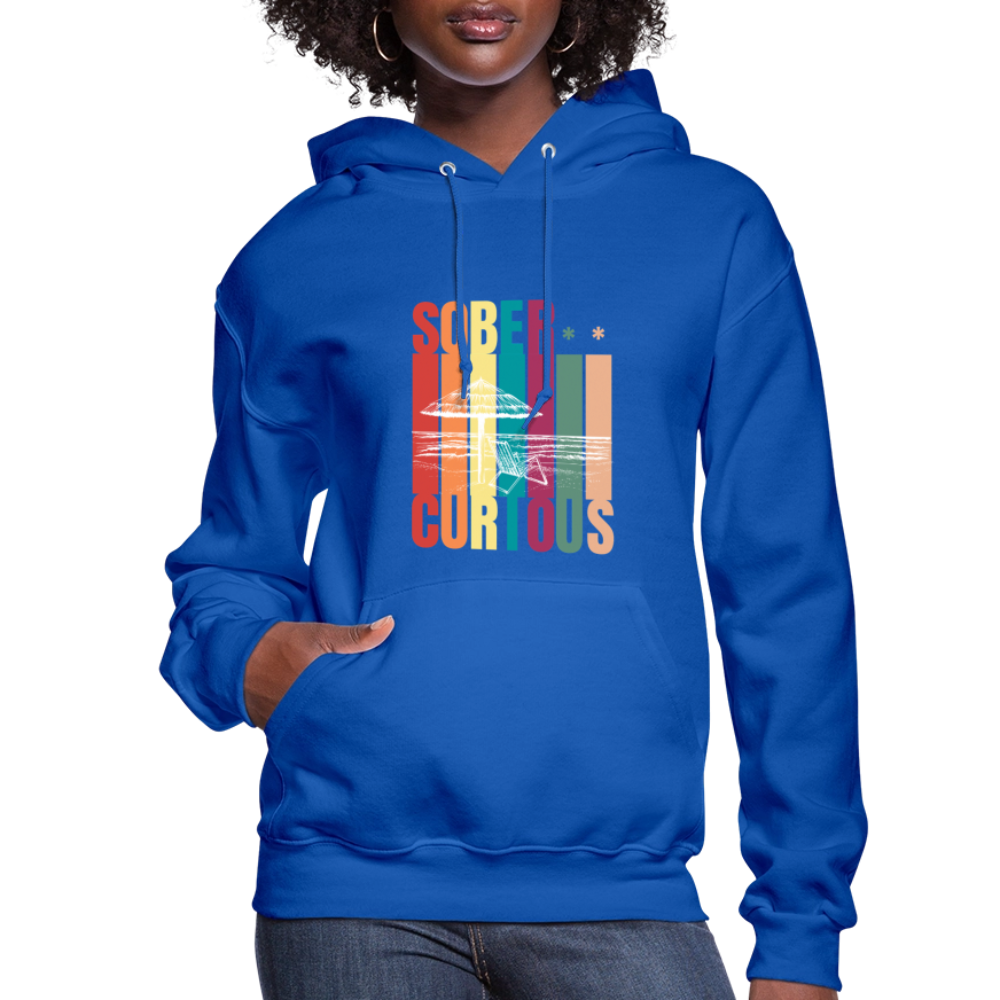 Sober Curious Beach Women's Hoodie - royal blue