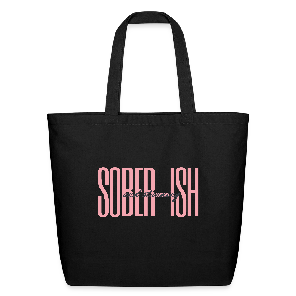 Soberish & Stunning Eco-Friendly Cotton Tote - black