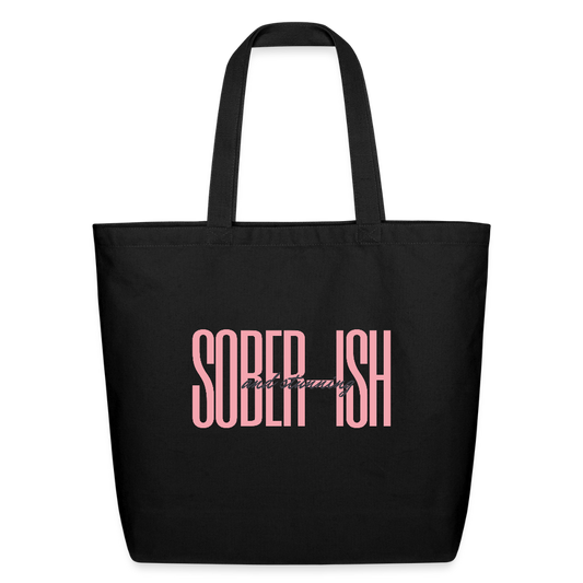 Soberish & Stunning Eco-Friendly Cotton Tote - black