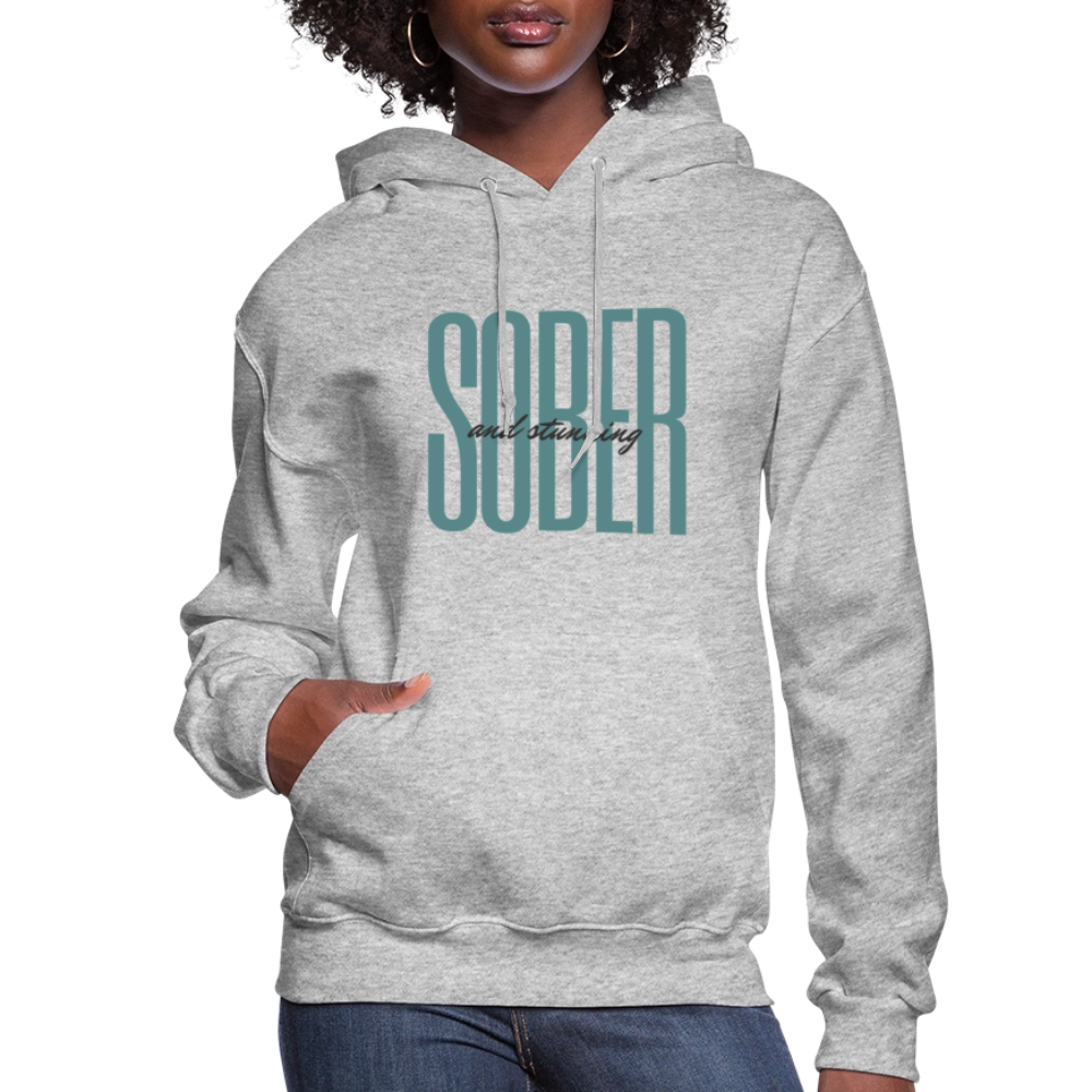 Sober & Stunning Hoodie - heather gray