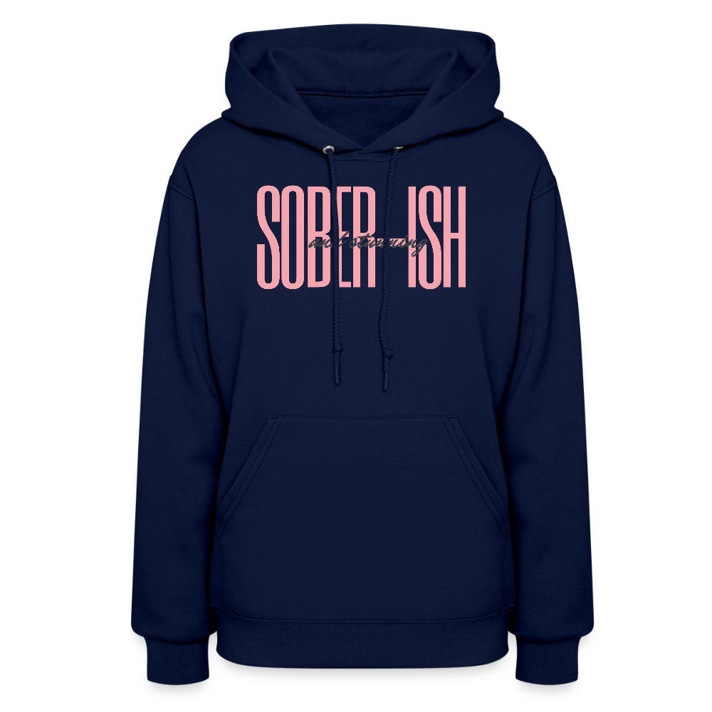 Sober-ish & Stunning Hoodie - navy
