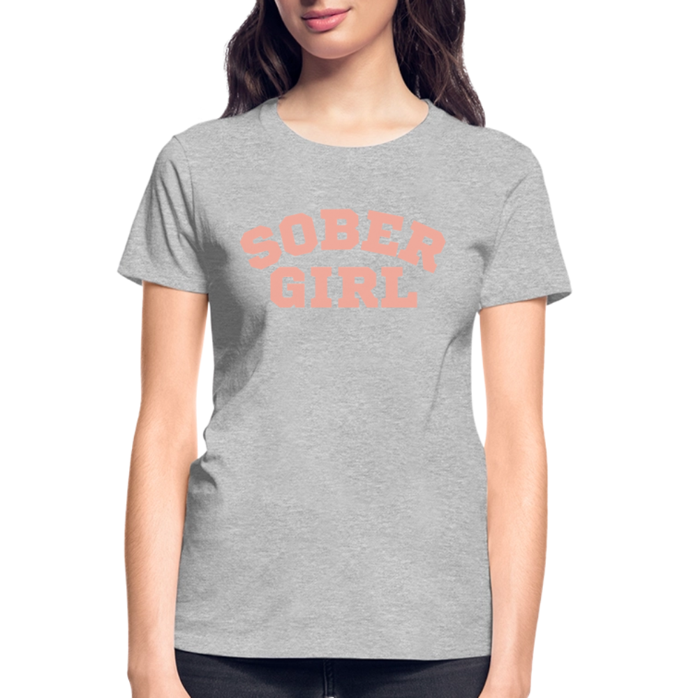 Sober Girl University Women’s Premium Organic T-Shirt - heather gray