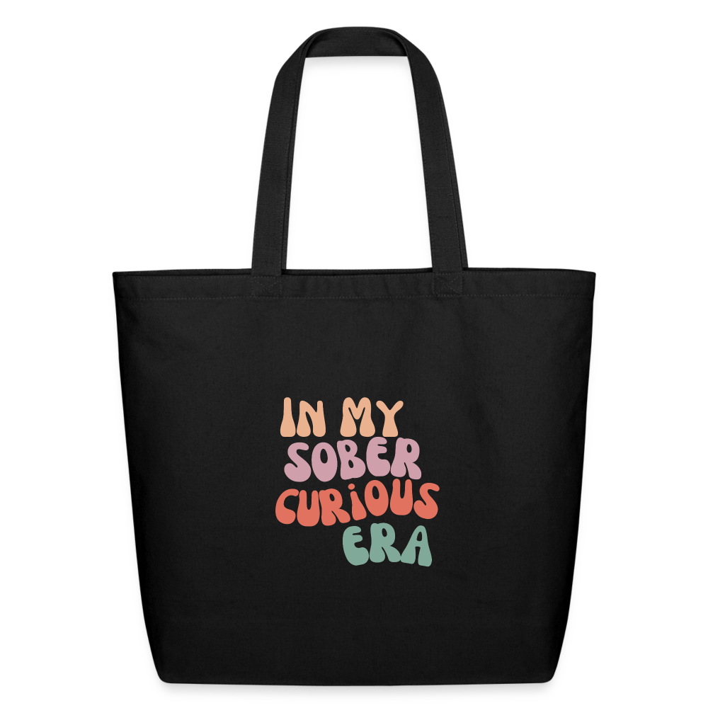 Sober Curious Era  Eco-Friendly Cotton Tote - black
