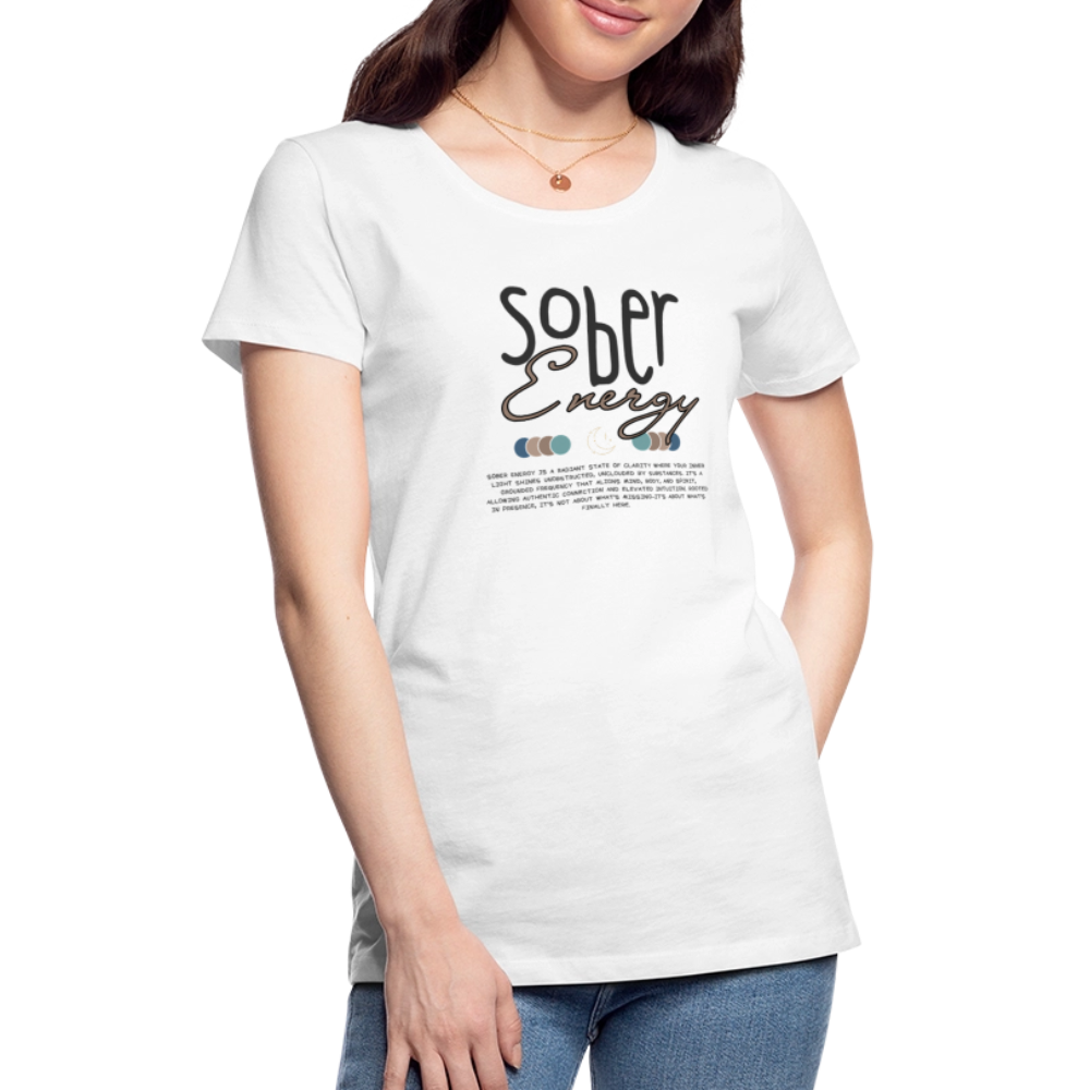 Sober Energy women's t-shirt - white