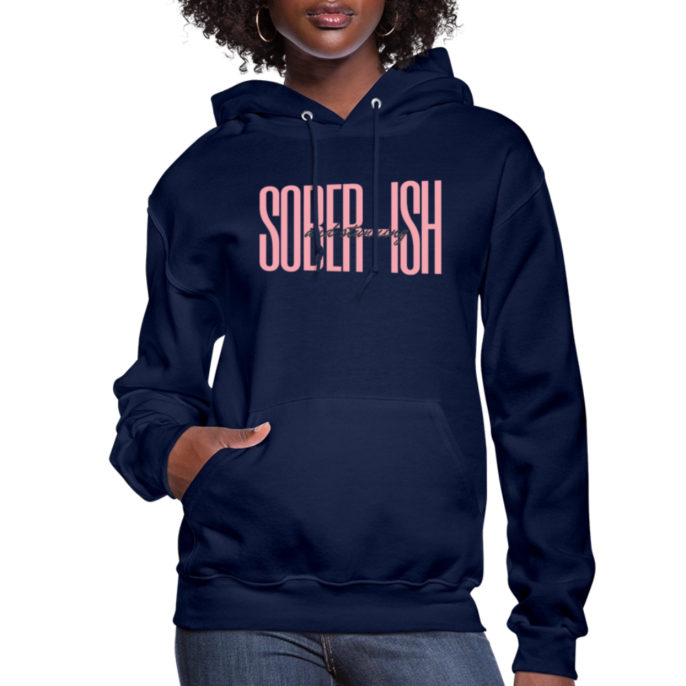 Sober-ish & Stunning Hoodie - navy