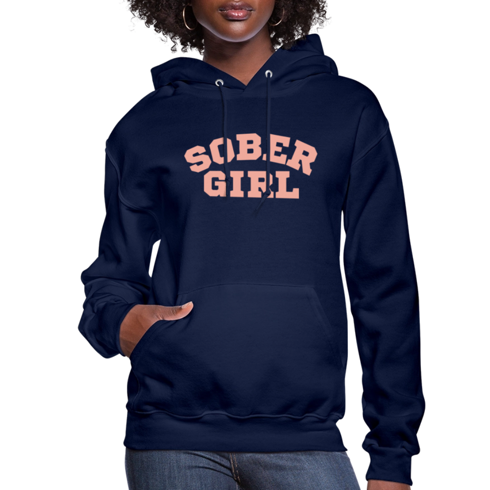 Sober Girl University Hoodie - navy