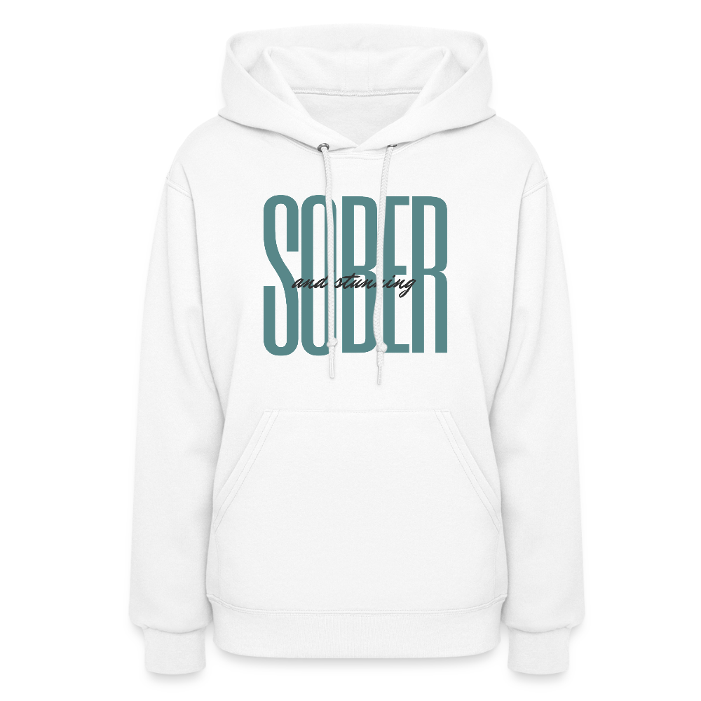 Sober & Stunning Hoodie - white