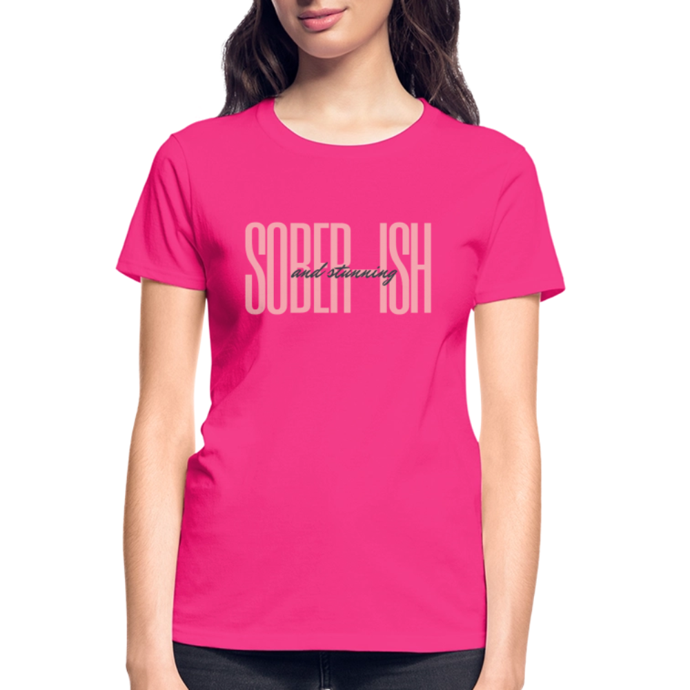 Sober-ish and Stunning Women’s Premium Organic T-Shirt - fuchsia