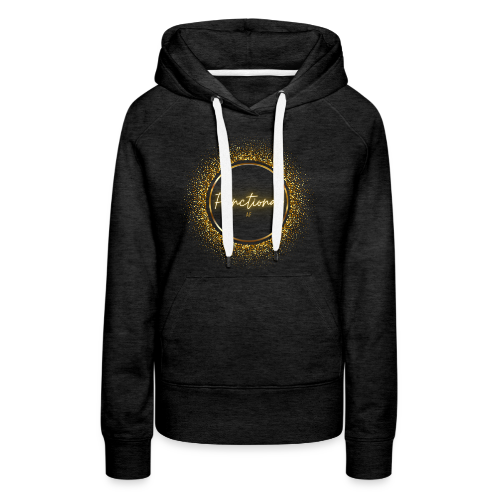 Golden Circle Functional AF Women’s Premium Hoodie - charcoal grey