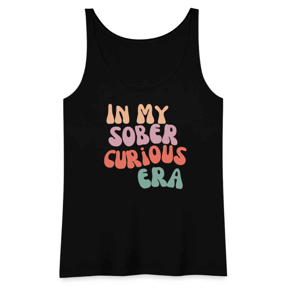 Sober Curious Era Premium Tank Top - black