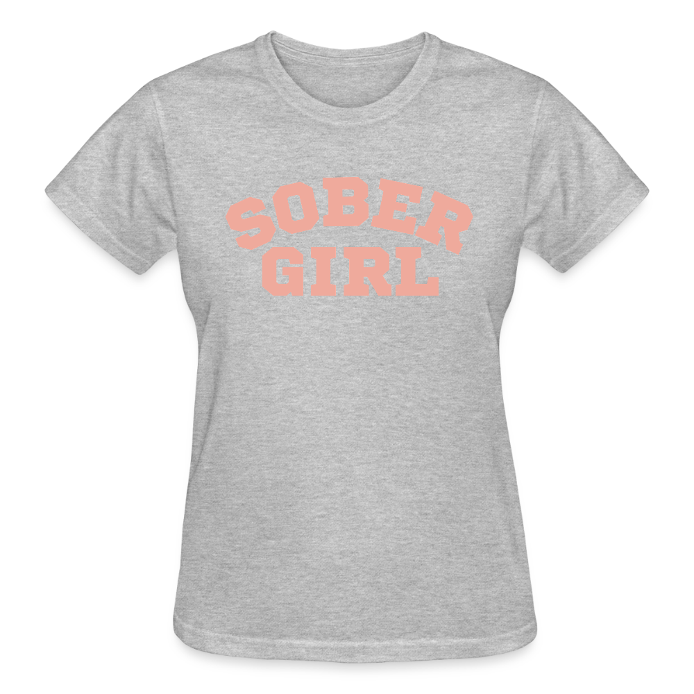 Sober Girl University Women’s Premium Organic T-Shirt - heather gray