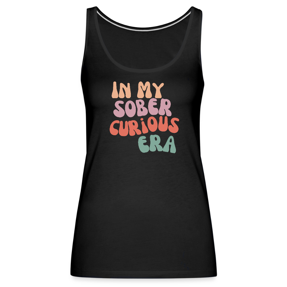 Sober Curious Era Premium Tank Top - black